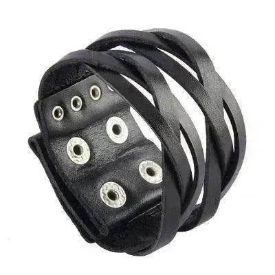 Multi-layer Vintage Cowhide Rope Men's Bracelet