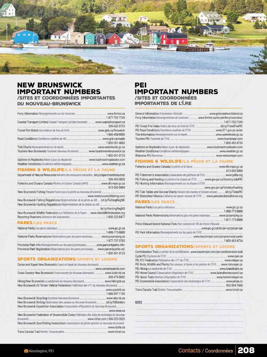New Brunswick & PEI Backroad Mapbook