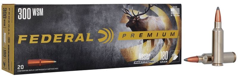 Federal Nosler Partition 300 WSM 180 Grain