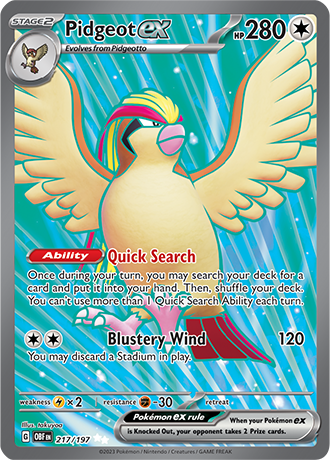 Pidgeot ex 217/197