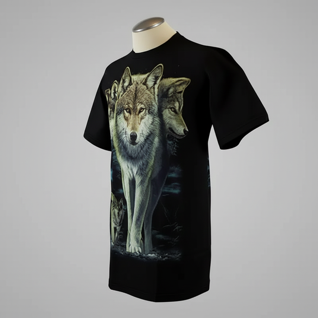 BOL/Open Road Men's Glow In The Dark Wolf T-Shirt