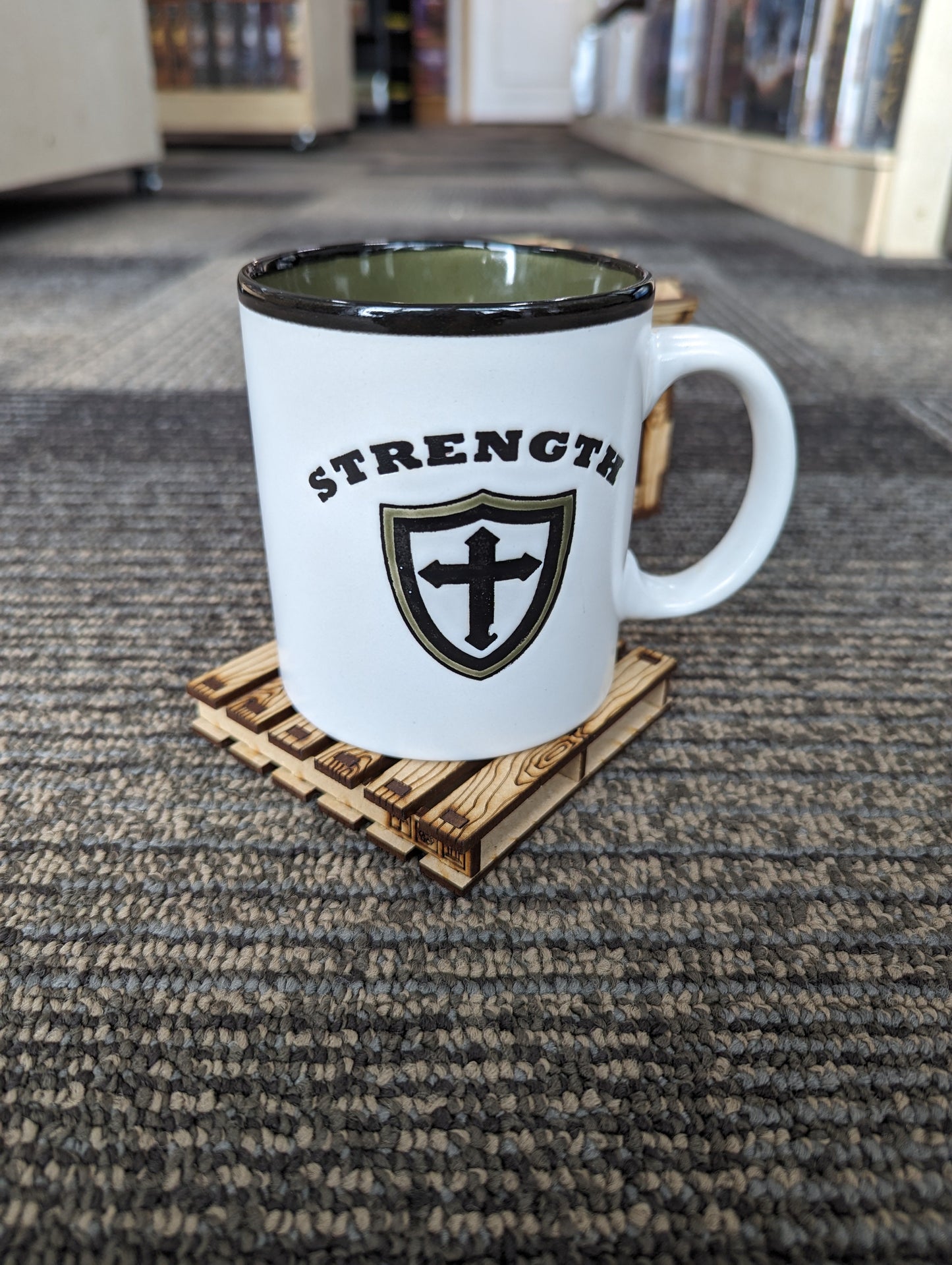 Laser Cut Pallet Coaster Set