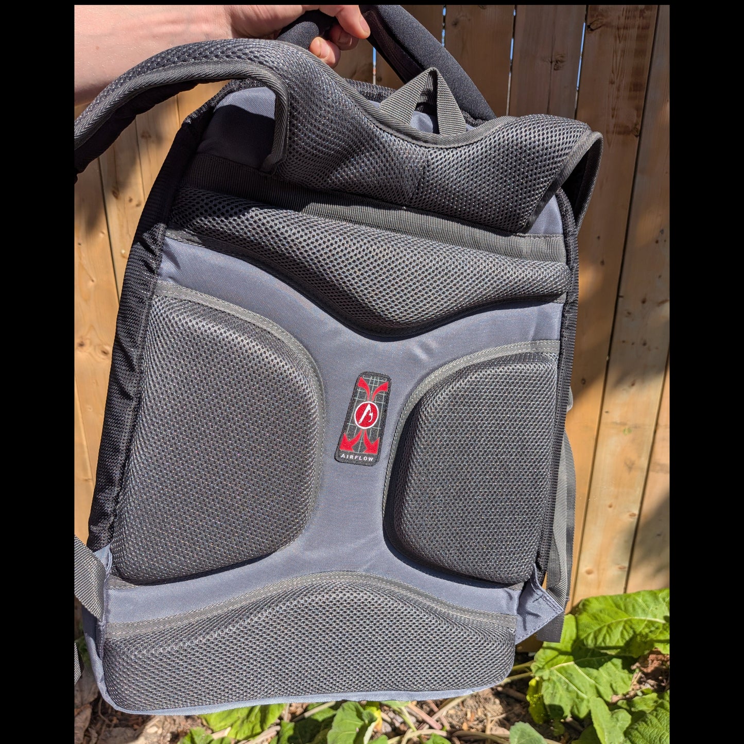 Europe Bound Exec-Tek Black & Grey Heavily Cushioned Laptop Backpack 25L
