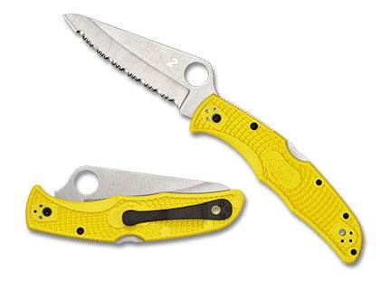 Spyderco Pacific Salt® 2 FRN Yellow - Uncle Mike's Outdoors and More!