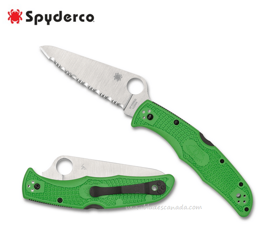 Spyderco Pacific Salt® 2 FRN Green LC200N - Uncle Mike's Outdoors and More!