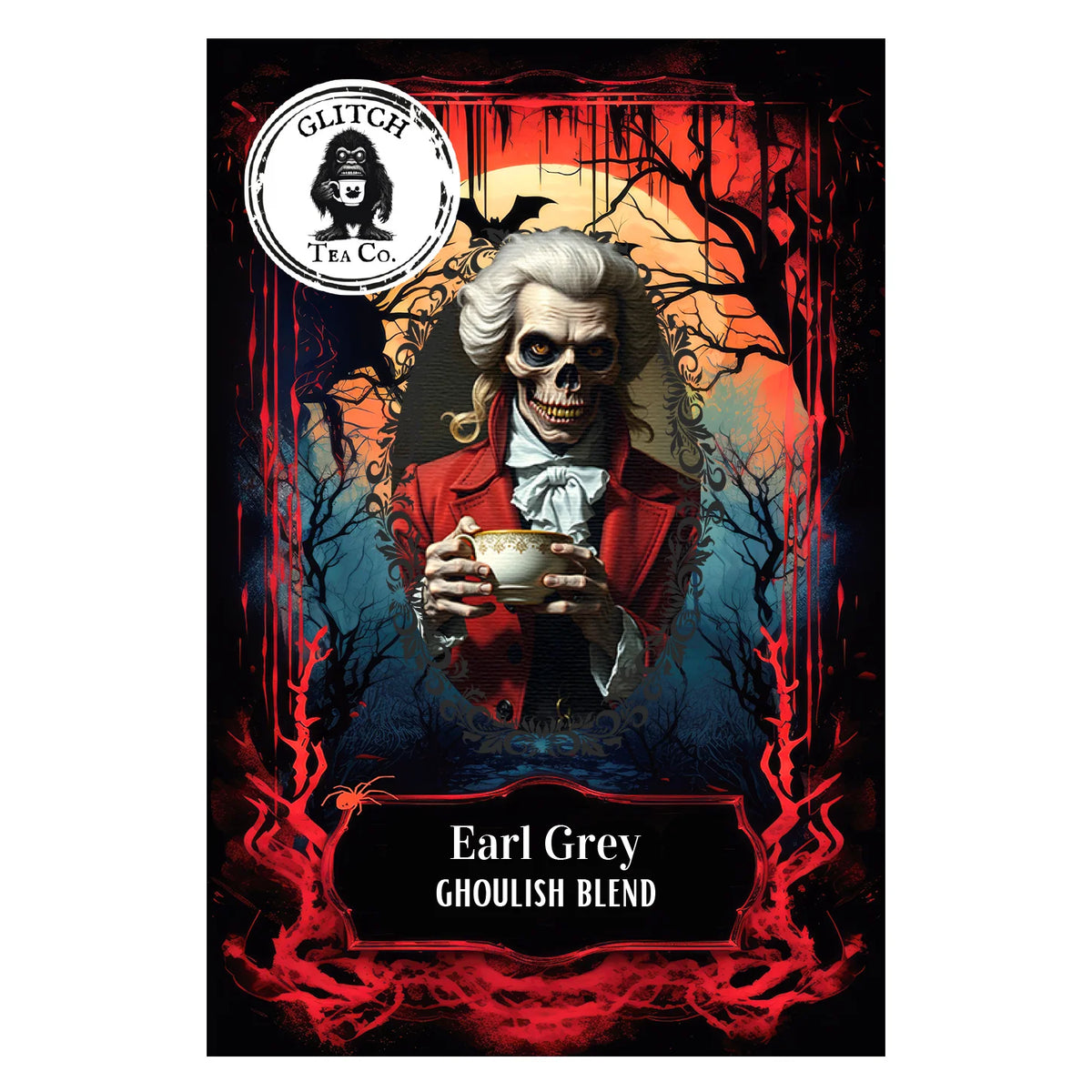 Glitch Tea Earl Grey Ghoulish Blend Loose Leaf Tea