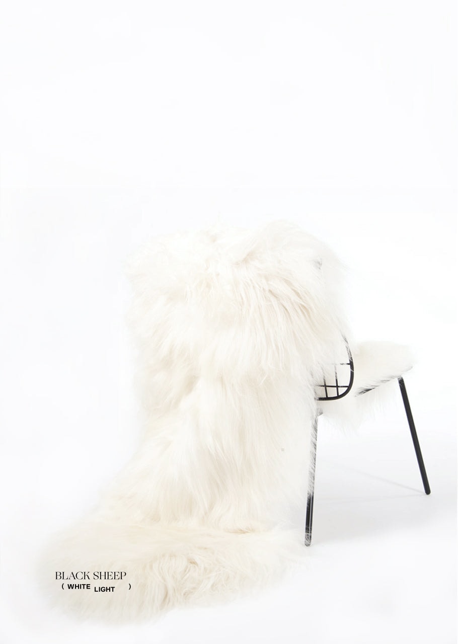 White Double Icelandic Sheepskin