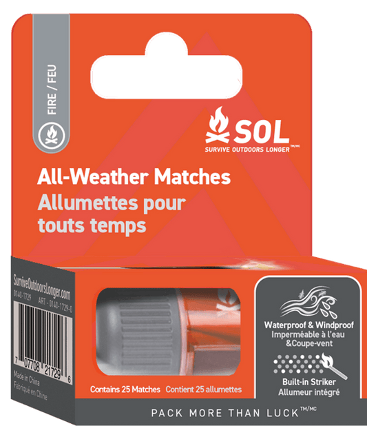 SOL All Weather Matches, 25 count - Uncle Mike's Outdoors and More!