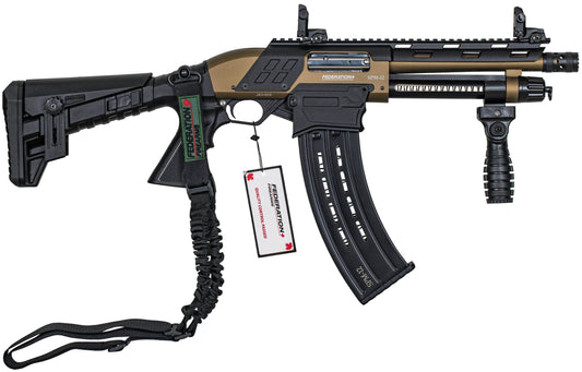 Federation Firearms SPM-12 9” Shorty, 12ga 3” magazine-fed pump action shotgun. Bronze Finish. - Uncle Mike's Outdoors and More!