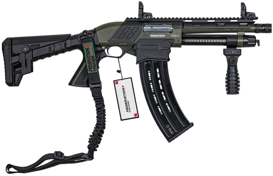 Federation Firearms SPM-12 9″ Shorty, 12ga 3″ magazine-fed pump action shotgun. OD Green Finish. - Uncle Mike's Outdoors and More!