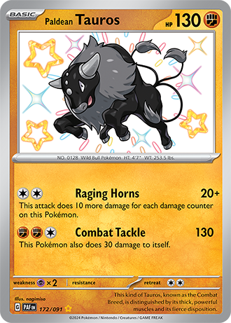Paldean Tauros 172/091