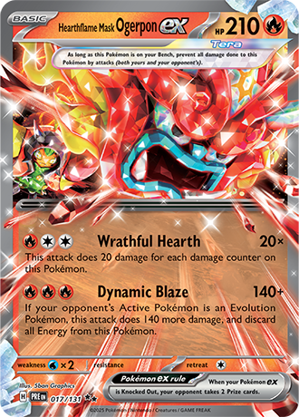 Hearthflame Mask Ogerpon ex 017/131