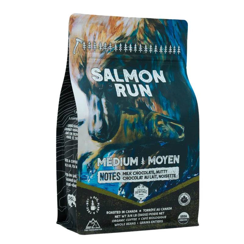 Salmon Run Organic Coffee - Canadian Heritage Roasting Co. - Uncle Mike's Outdoors and More!