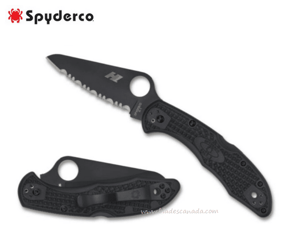 Spyderco Salt® 2 FRN Black/Black Blade - Uncle Mike's Outdoors and More!