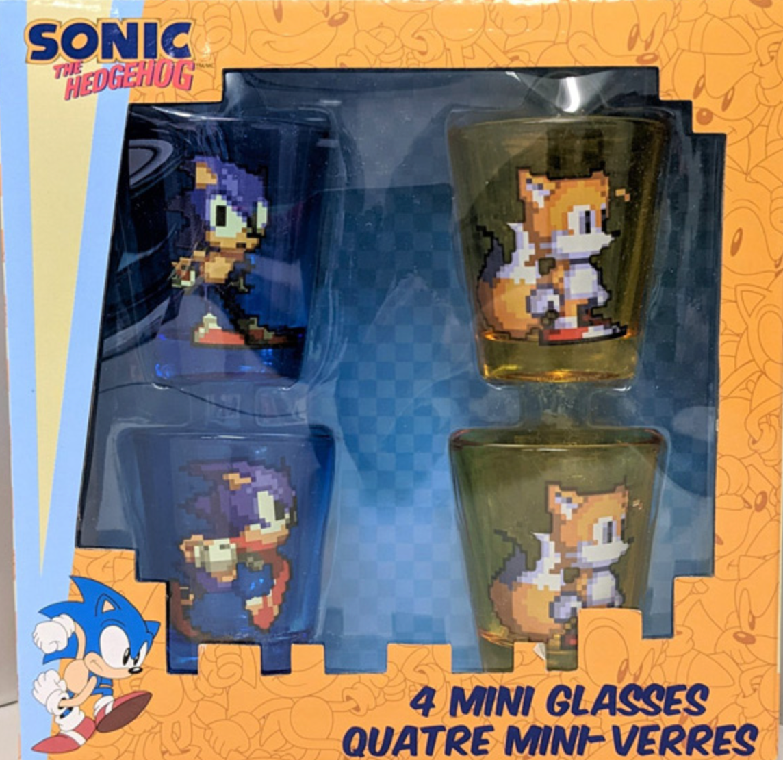 Sonic the Hedgehog 4 Mini Glasses