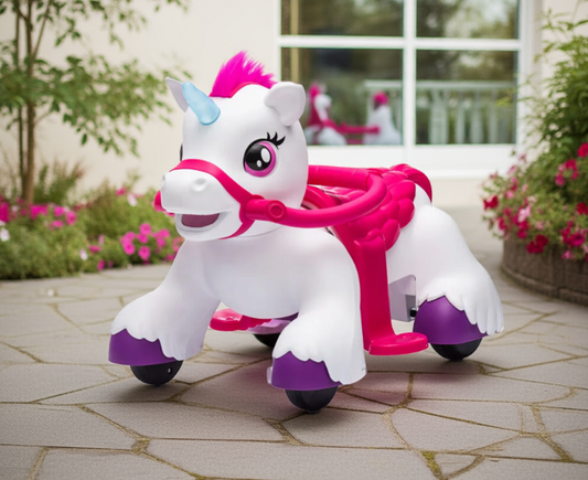 Unicorn Kids Ride On Car