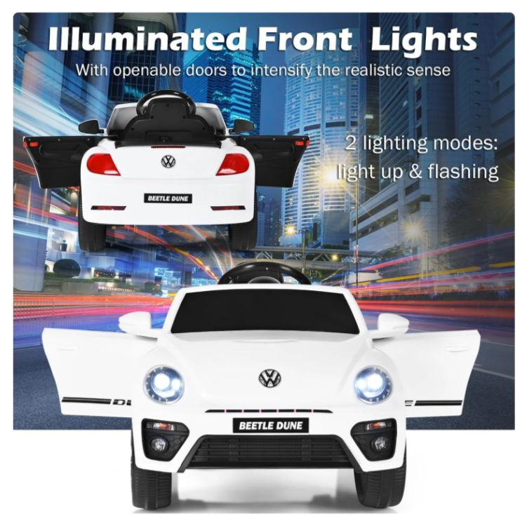 Volkswagen Beetle 12V Kids Ride On Car with Remote Control