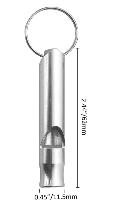 Aluminum Pea-less Whistles LARGE - SINGLE