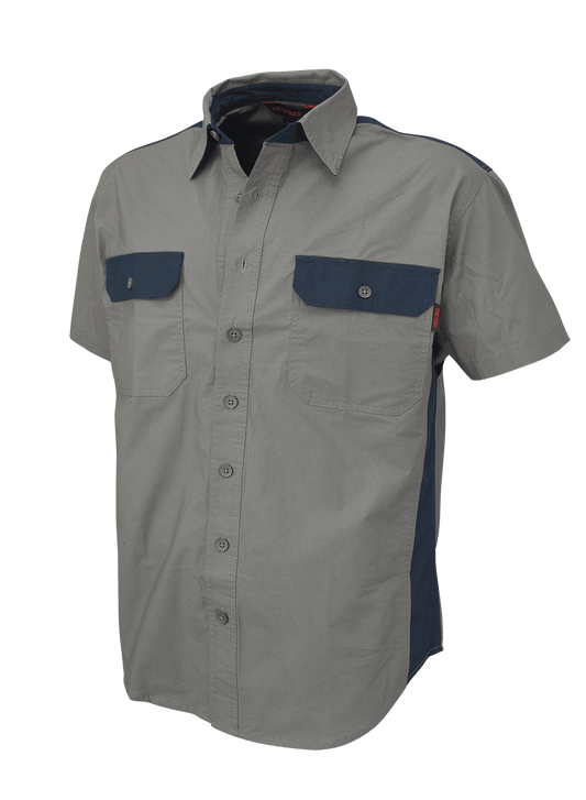 Short Sleeve Stretch Ripstop Color Block Shirt - Uncle Mike's Outdoors and More!