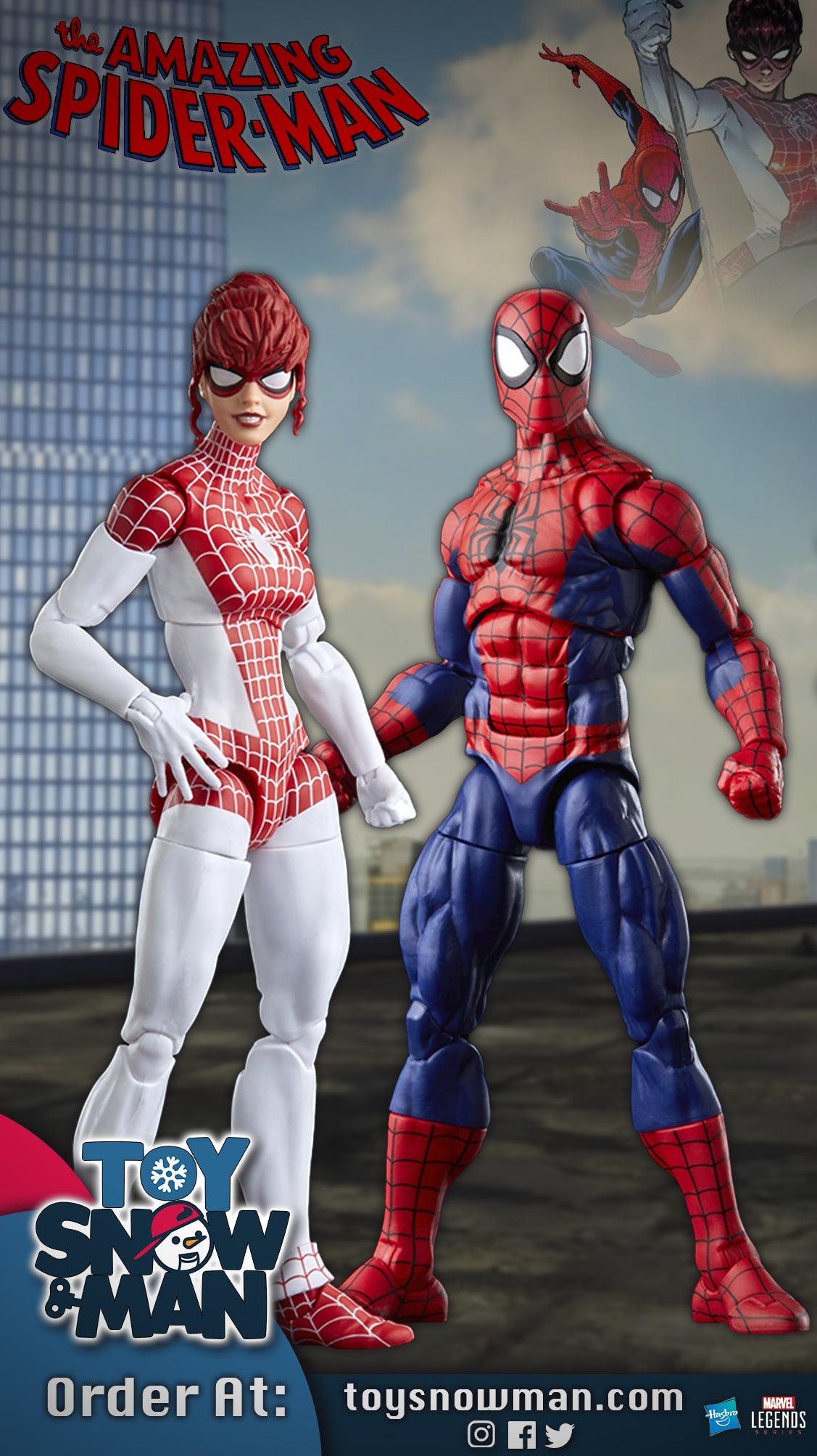 Marvel Legends Series Spider-Man and Marvel’s Spinneret