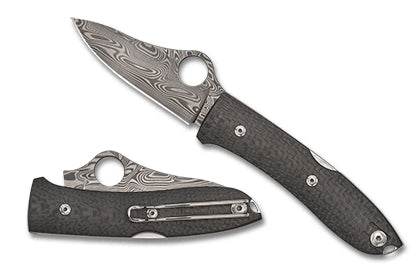 Spyderco SpyOpera™ Carbon Fiber Thor™ Damascus - Uncle Mike's Outdoors and More!