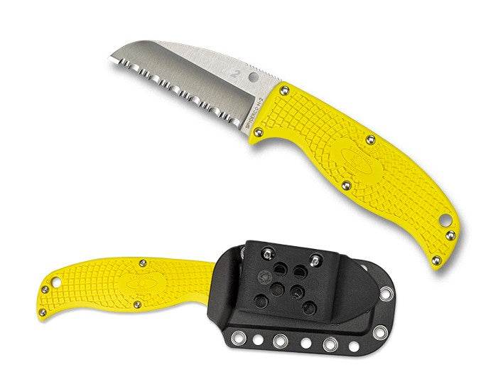 Spyderco Enuff Sheepfoot Salt Fixed Blade - Uncle Mike's Outdoors and More!