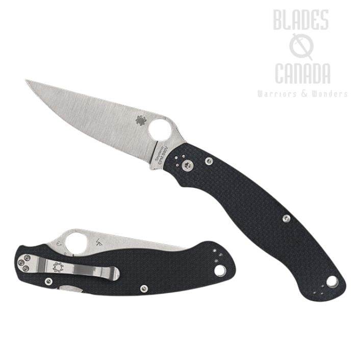Spyderco Military 2 Folding Knife Carbon Fiber Sprint Run - Uncle Mike's Outdoors and More!