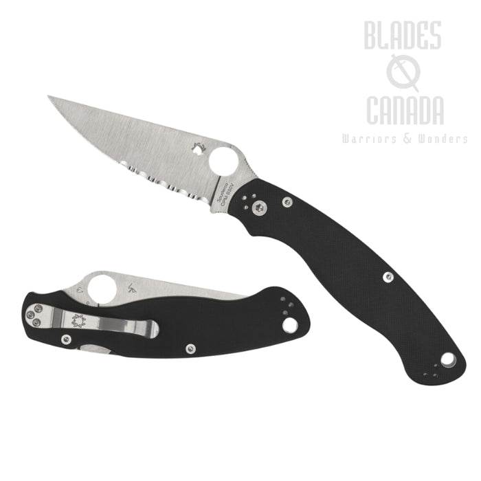 Spyderco Military 2 Folding Knife Partially Serrated - Uncle Mike's Outdoors and More!
