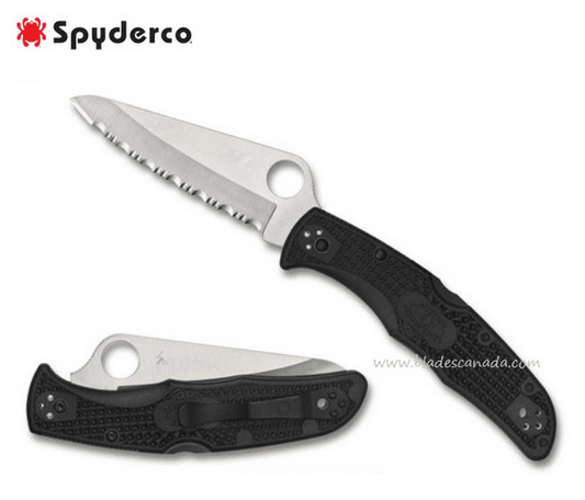 Spyderco Pacific Salt 2 Folding Knife Serrated - Uncle Mike's Outdoors and More!