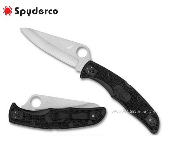 Spyderco Pacific Salt 2 Folding Knife, H1 Steel, FRN Black - Uncle Mike's Outdoors and More!