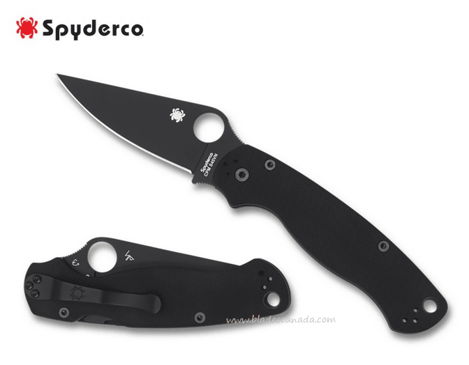 Spyderco Para Military 2 Compression Lock Folding Knife Black - Uncle Mike's Outdoors and More!