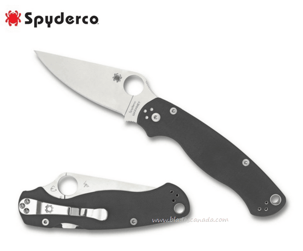 Spyderco Para Military 2 Compression Lock Folding Knife Grey - Uncle Mike's Outdoors and More!