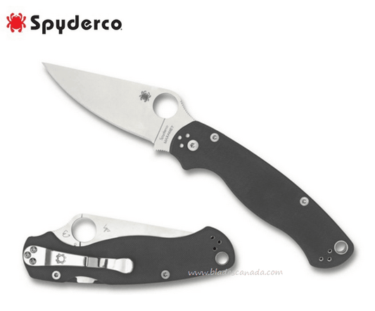 Spyderco Para Military 2 Compression Lock Folding Knife Grey - Uncle Mike's Outdoors and More!