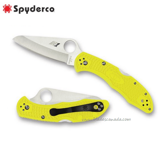 Spyderco Salt 2 Folding Knife Yellow - Uncle Mike's Outdoors and More!