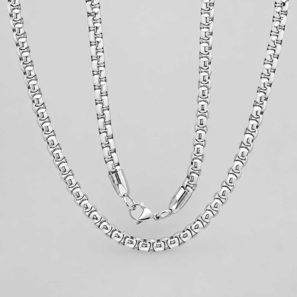 Steeltime Box Chain Necklace | Stainless Steel Chain