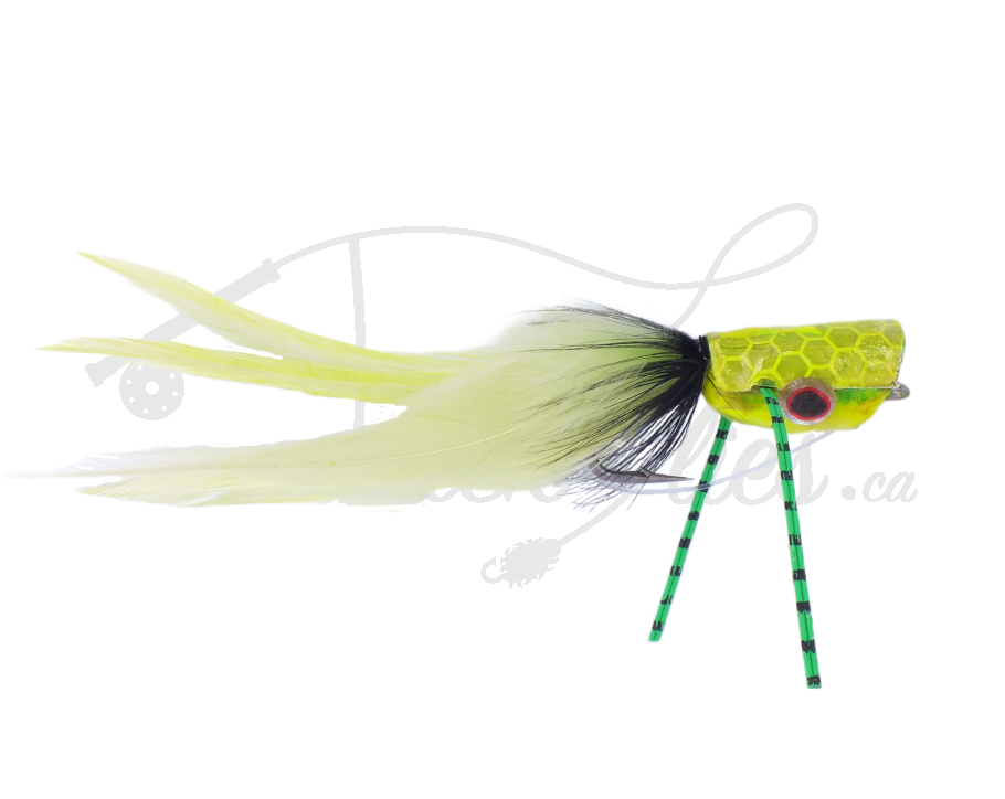 Surface Seducer Double Barrel Bass Popper Yellow/Chartreuse