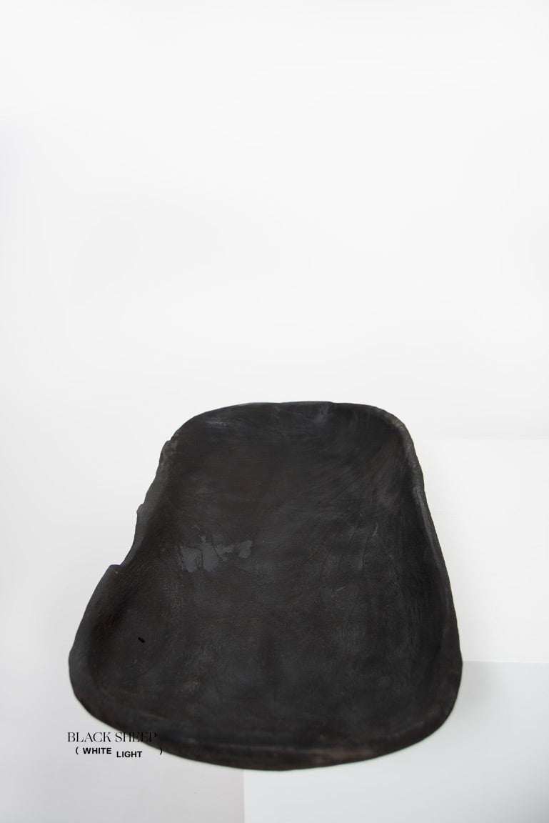 Burnt Teak Oval Vessel