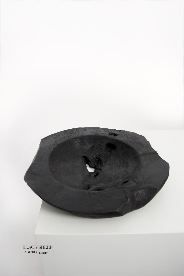 Burnt Teak Round Vessel