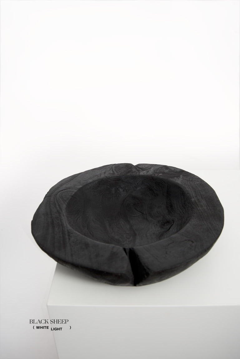 Burnt Teak Round Vessel