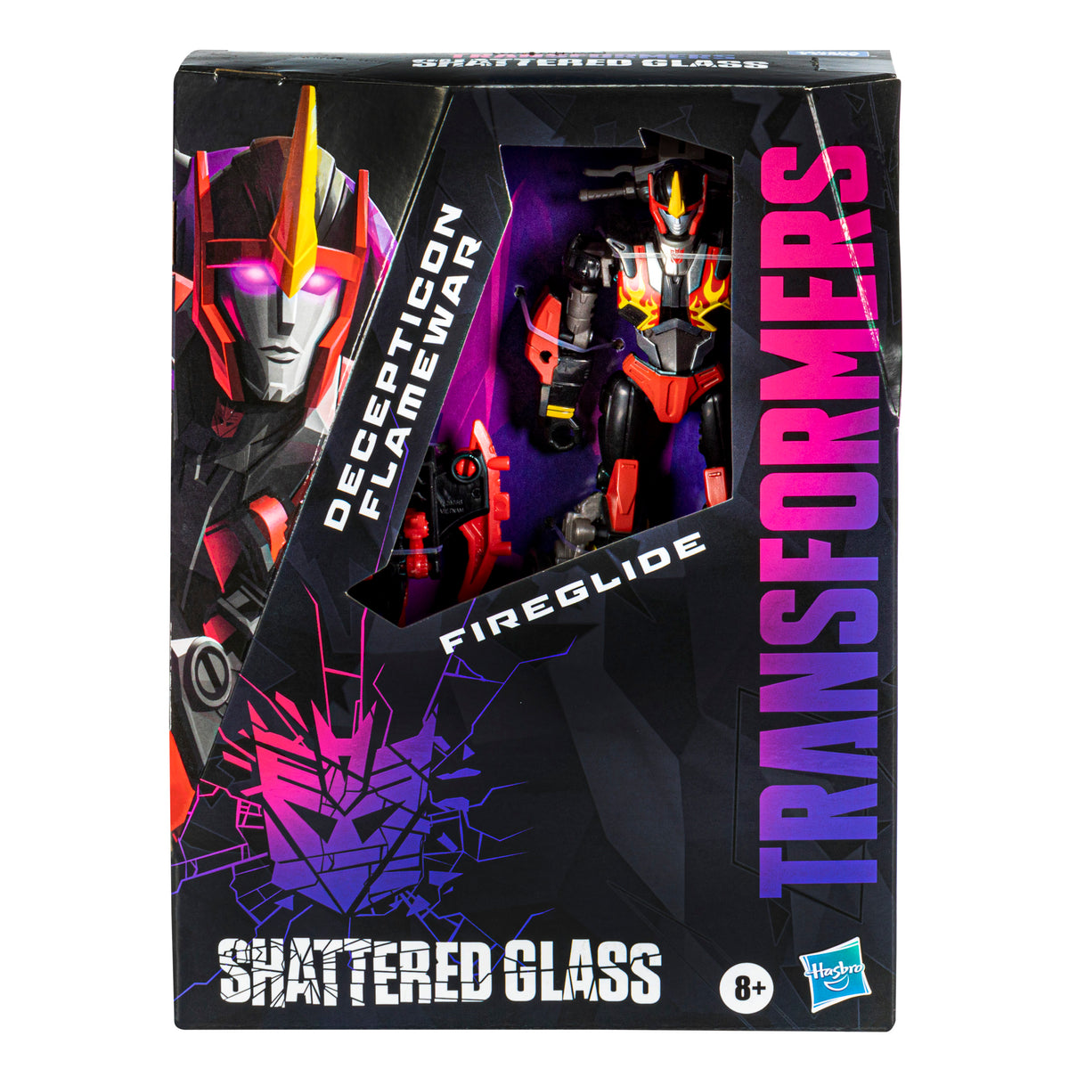 Transformers Generations Shattered Glass Collection Decepticon Flamewar with Fireglide