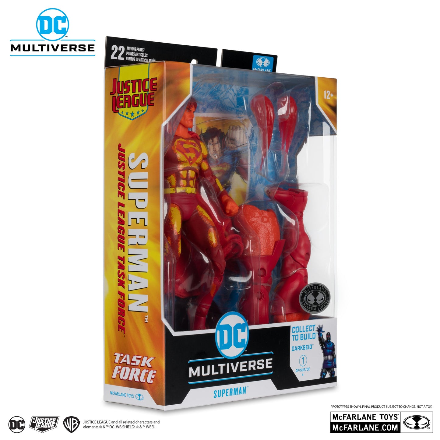 Justice League Task Force DC Multiverse Superman Action Figure - Collect to Build: Darkseid - Platinum / Chase