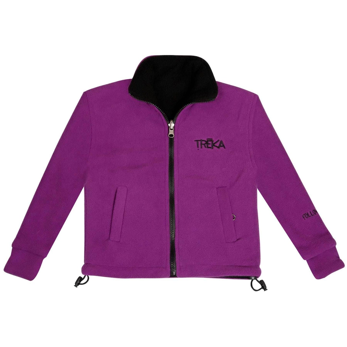 Kids Pokhara Reversible Black and Purple Fleece Sweater 200GSM - Uncle Mike's Outdoors and More!