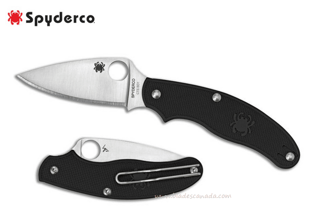 Spyderco UK Penknife™ FRN Black Leaf - Uncle Mike's Outdoors and More!