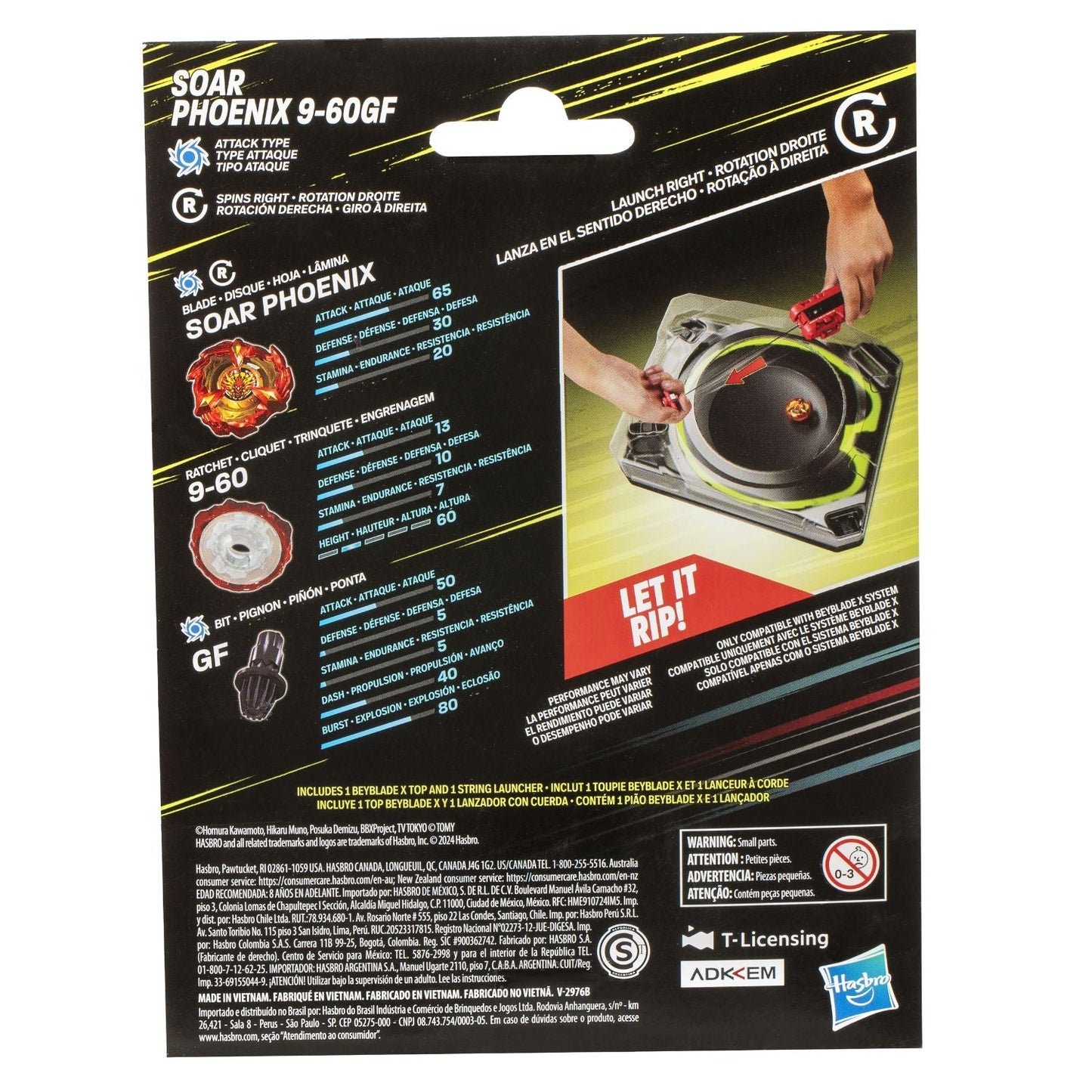 Beyblade X Soar Phoenix Deluxe String Launcher Set
