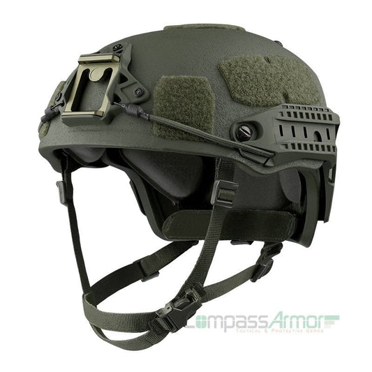 VBH-RM Coyote Brown Ventilated Ballistic Helmet with Sides-rails and NVG mount