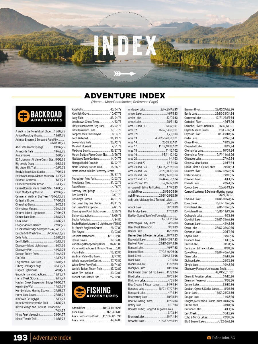 Vancouver Island BC Backroad Mapbook