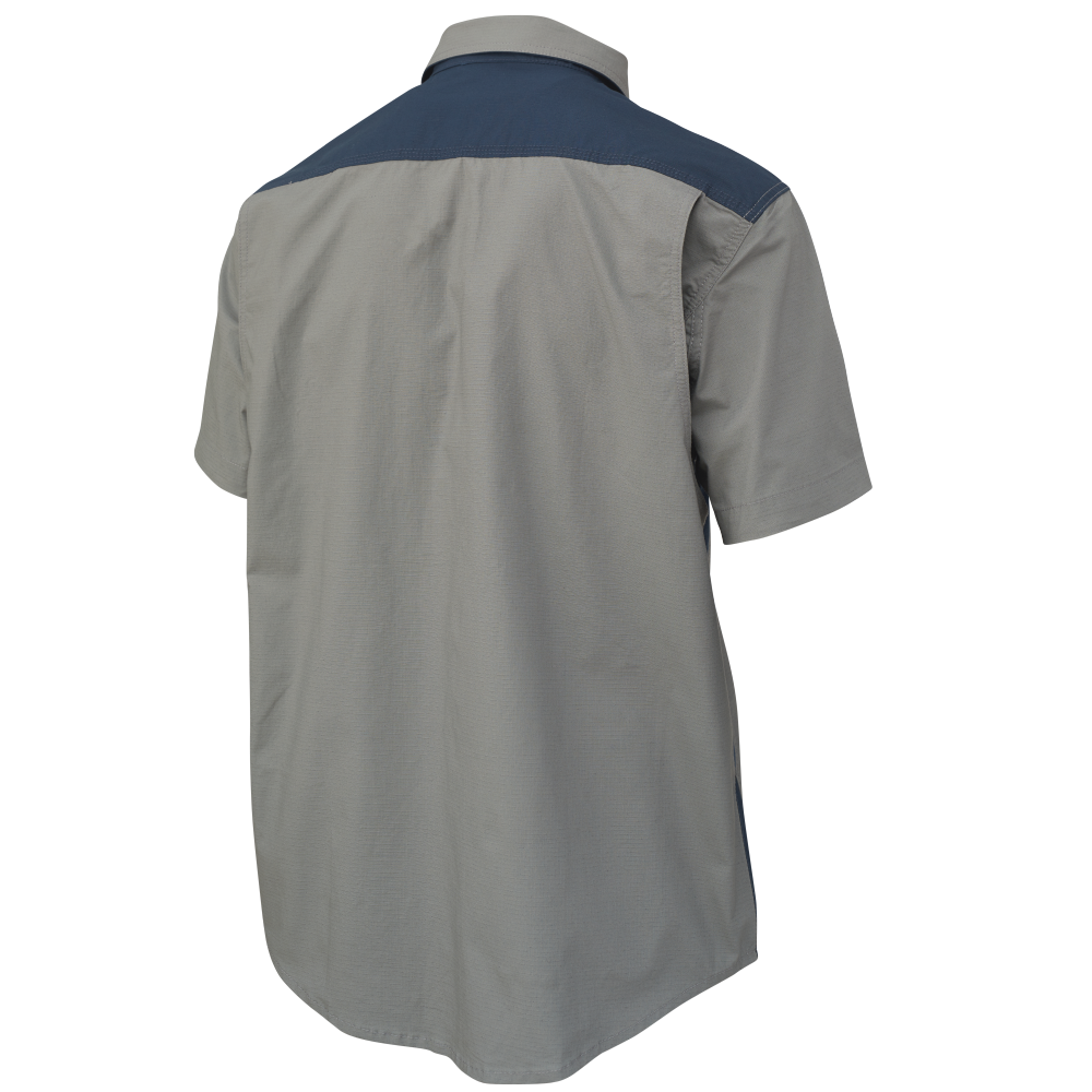 Tough Duck Men's Short-Sleeve Tough Flex Ripstop Colour Block Shirt (WS18)