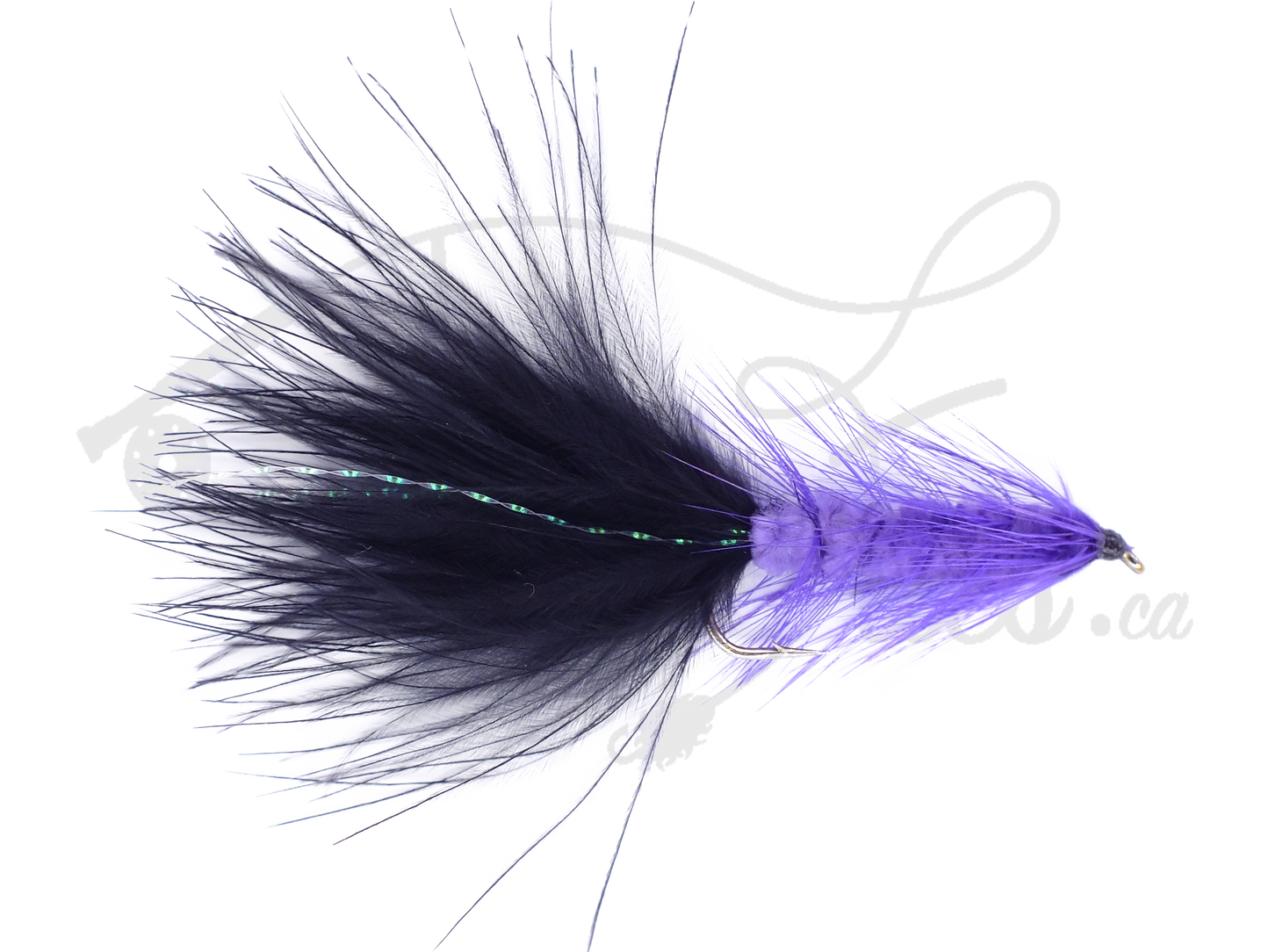 Woolly Bugger Black & Purple