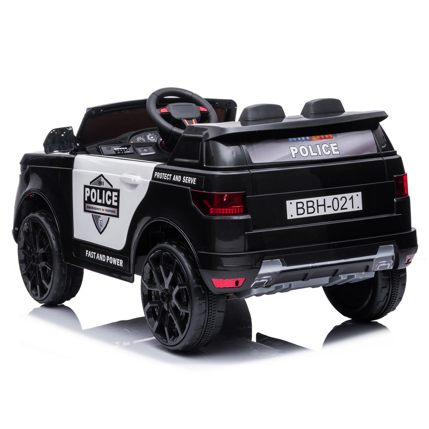 2026 Police Range Rover Style 12V Kids Ride On Car with Remote Control and Walkie Talkie