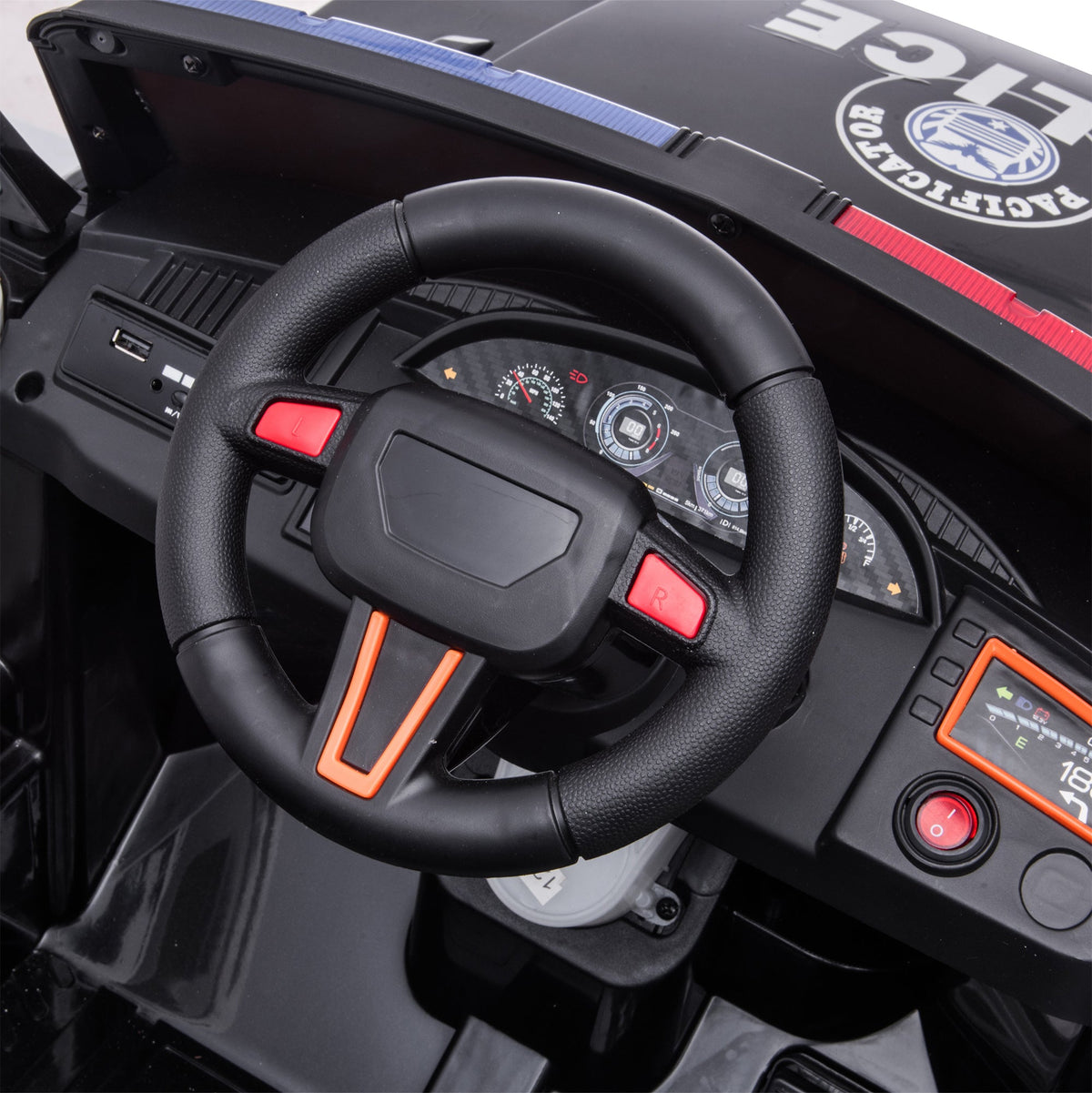 2026 Police Range Rover Style 12V Kids Ride On Car with Remote Control and Walkie Talkie